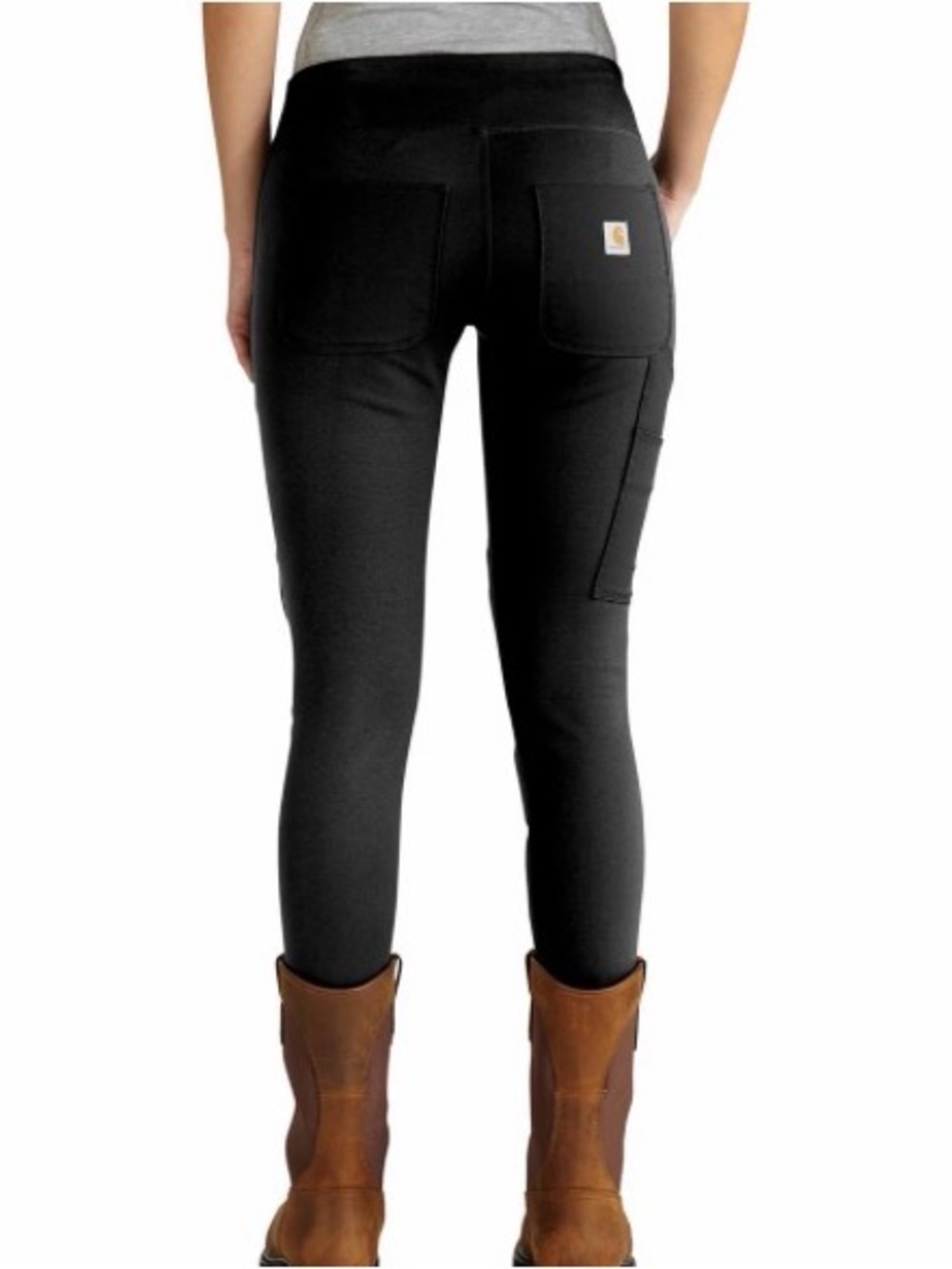 Carhartt Black Fitted Performance Leggings with Logo